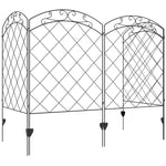 Fencing Panels 43in X 11.4ft Bed Border, Swirls