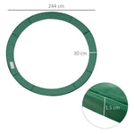 8ft Replacement Trampoline Pad, Thick Foam Safety Cover | Green