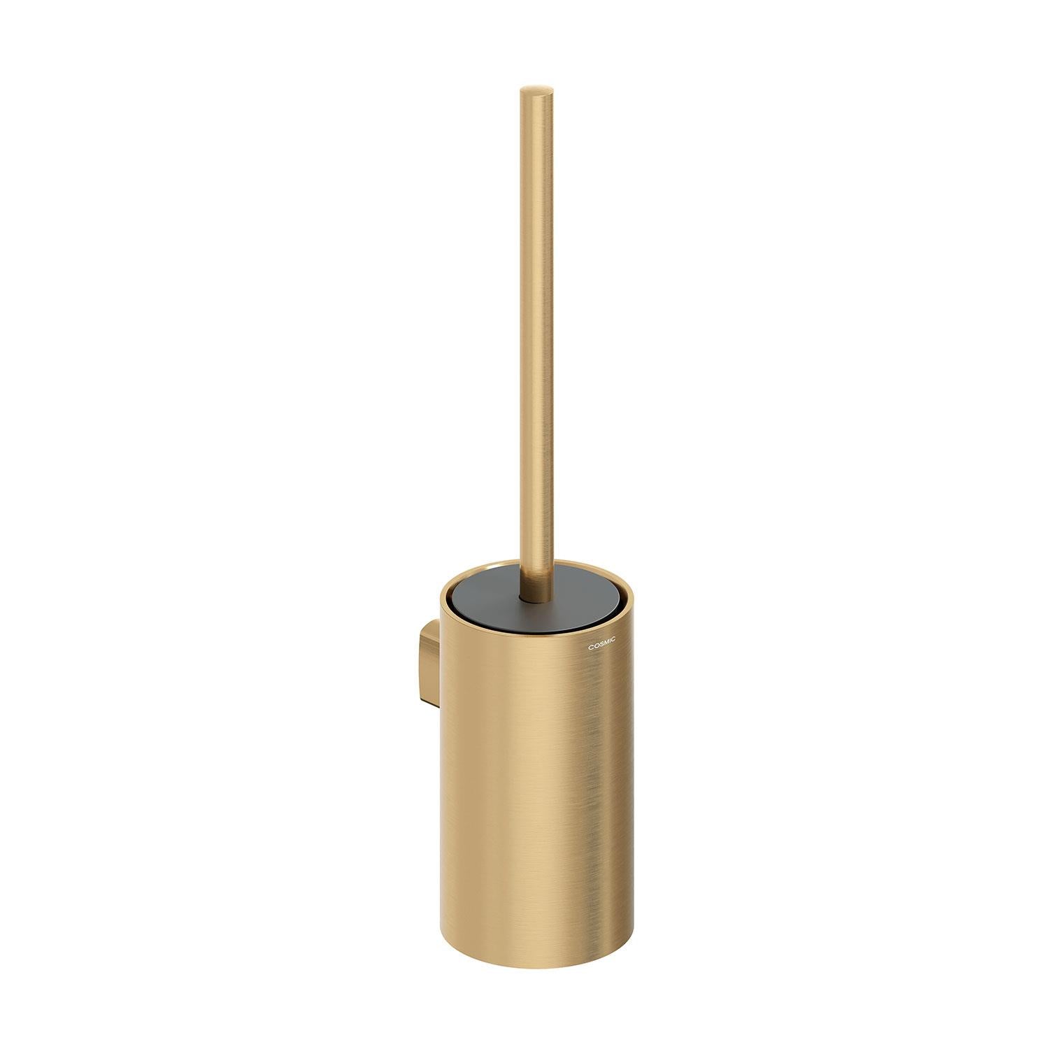 Toilet Brush, Wall-mounted, Brushed Gold Pvd, Architect S+ Collection