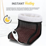 Electric Foot Warmer - Soft And Breathable Heating Pad - Heat Therapy | One Size | Dark Grey