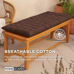 Outdoor Bench Cushion For 2 & 3 Seater Garden Seat Pad For Furniture, Kitchen, Dining & Indoor Use | 2 | Chocolate