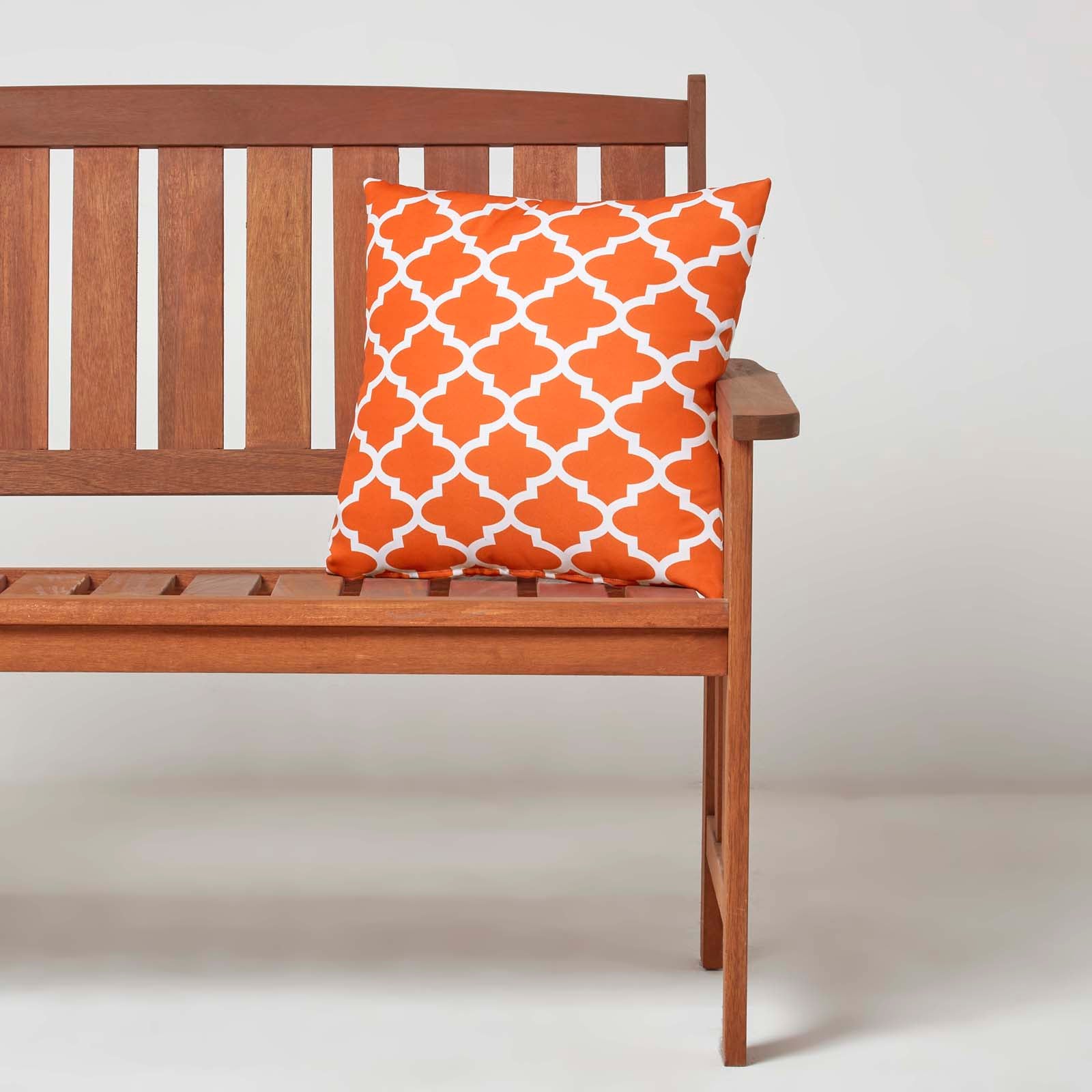 Orange Geometric Outdoor Cushion 45 X 45 Cm, Set Of 2 | 45cm x 45cm | Orange