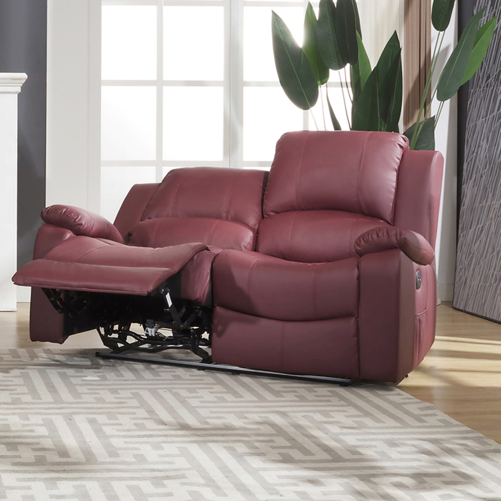 Glendale 2 Seat Electric Recliner Sofa | 2 | Burgundy