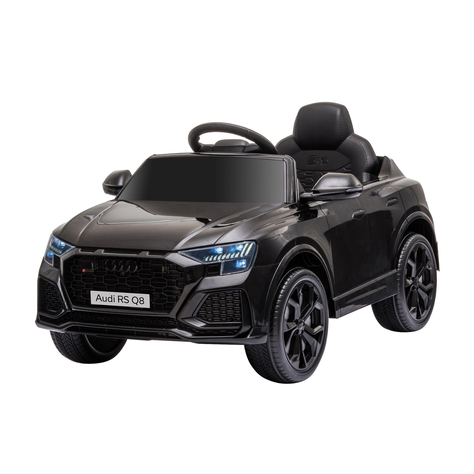 Audi Rs Q8 6v Kids Electric Ride On Car Toy W/ Remote Control | Black