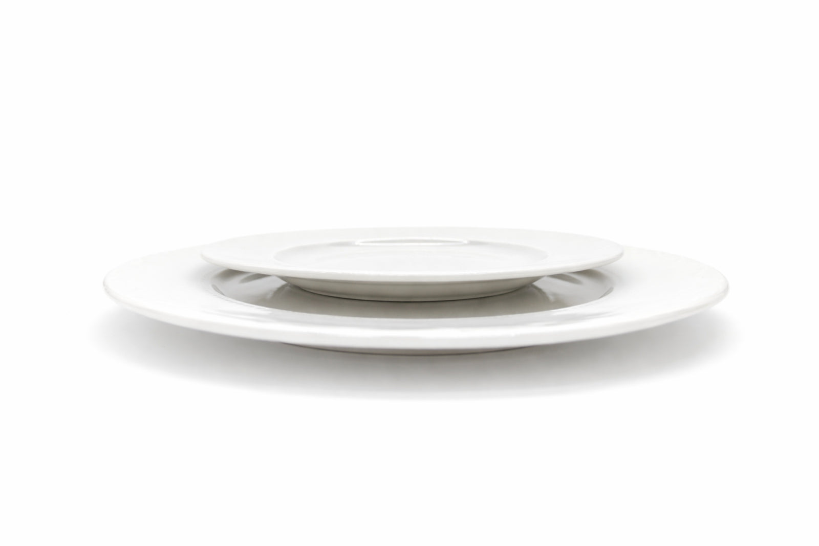 Dinner Plate Porcelain White Embossed Flora Rim 27cm | Set-of-6 | White