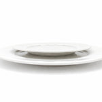 Dinner Plate Porcelain White Embossed Flora Rim 27cm | Set of 6 | White