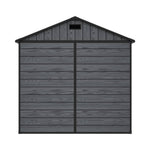 8x6ft Outdoor Apex Roof Storage Shed With Floor, Window,2 Vents & Double Lockable Doors,wood Grain Design