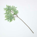 Frosted Sage Leaf Christmas Spray, Wire And Plastic