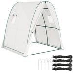 Portable Greenhouse Gardening Plant Hot House With 2 Doors | White