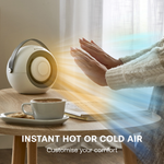 Desk Friend Fan Heater, 390w | White