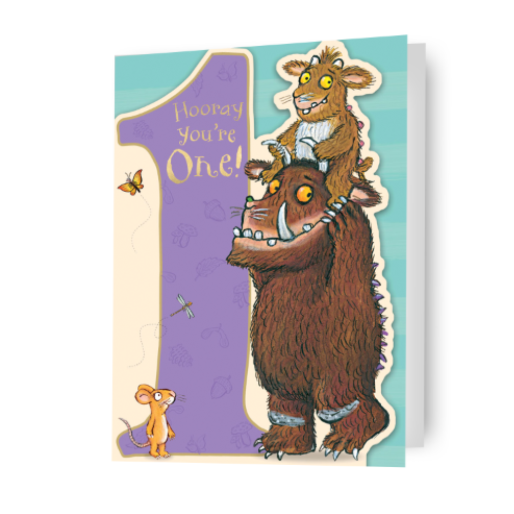 The Gruffalo Age 1 Birthday Card Official Product