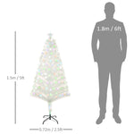 Pre-lit Artificial Christmas Tree Fibre Optic Xmas Decoration | 5ft | White