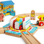 Tea Cup Track Turntable for Wooden Fun Fair Train Set