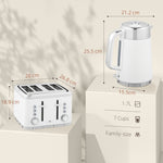 Rapid Boil Kettle & Toaster Set | White