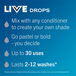 Live Colour Drops Semi-permanent Hair Dye, Ice Silver 3 Pack