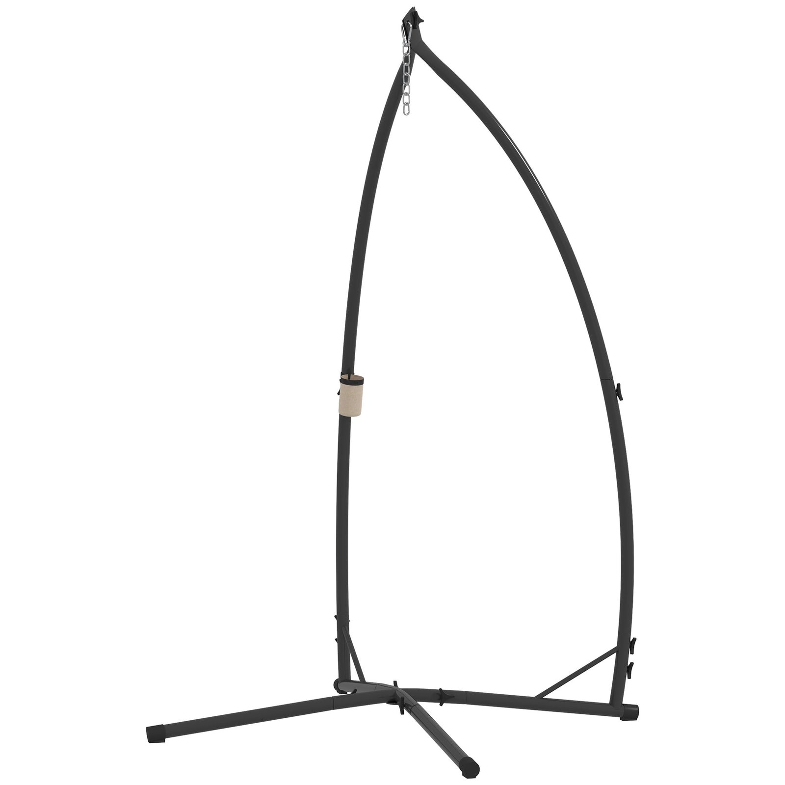 Hammock Chair Stand, Steel Frame Hammock Stand Only, Black