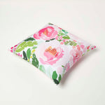 Luxury Outdoor Cushions 2 Set, Waterproof, Soft-touch, Peony, For Garden And Indoors