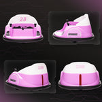 360° Rotation 12v Kids Bumper Car W/ Remote Control | Pink