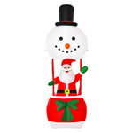 8ft Christmas Inflatable Santa Claus On Snowman Hot