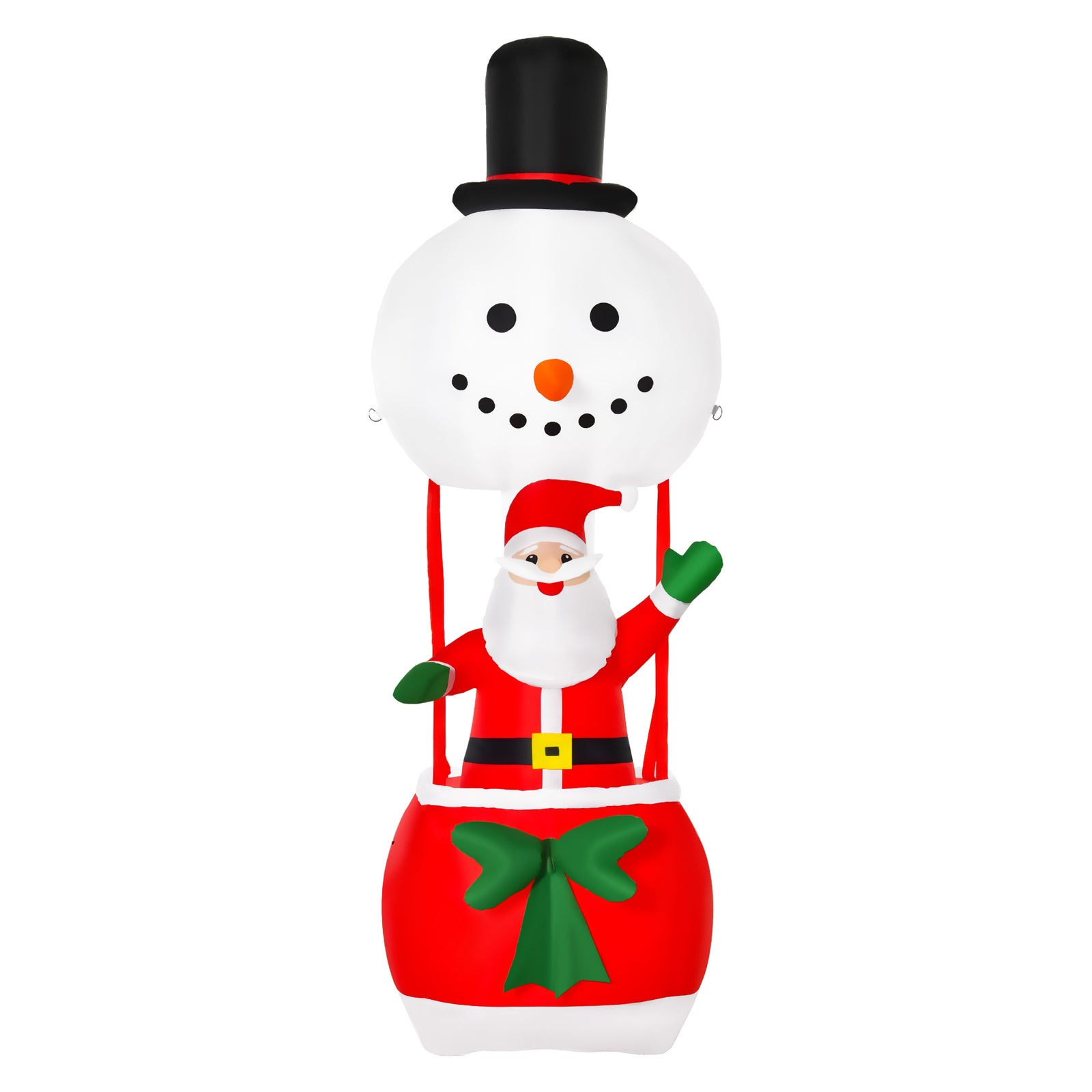 8ft Christmas Inflatable Santa Claus On Snowman Hot