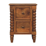 Barley Twist 2-drawer Bedside