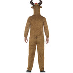 Reindeer Costume, Brown, With Hooded Jumpsuit | Large