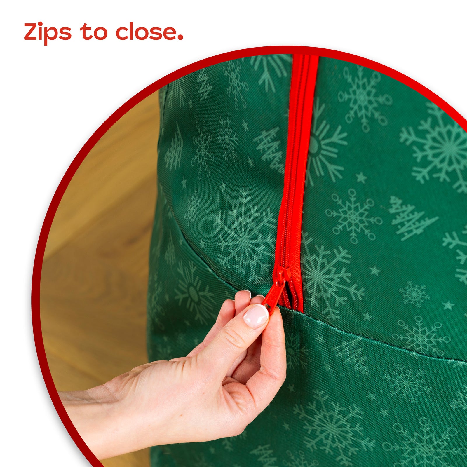 Heavy Duty Christmas Tree Storage Bag Fits Trees Up To 9ft W/ Zip Closure