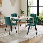 Breeins Set Of 4 Contemporary Velvet Upholstered Dining Chairs