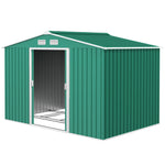 Garden Shed Storage Unit With Locking Door Floor Foundation | Medium | Green