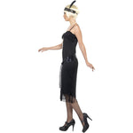 Flapper Costume, With Dress | Small | Black
