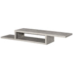 Wall Mounted Media Console Floating Shelf | Gray