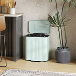 2 X 20l Double Rubbish Bin, Pedal Bin With Rubbish Bags | Green
