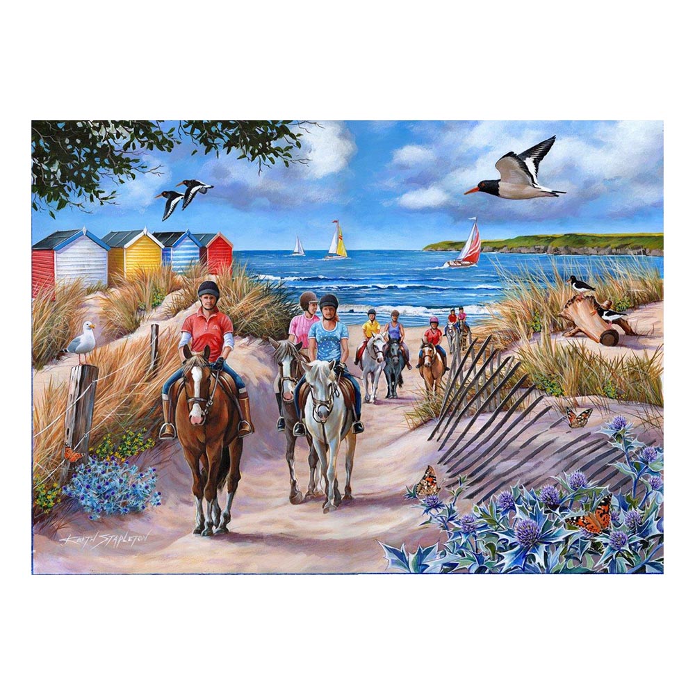 Sea Horses - Big 500 Piece Jigsaw Puzzle For Adults, With Extra Large Pieces