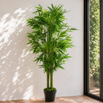 120cm  Design Uk Realistic Artificial Bamboo Plants / Trees Green