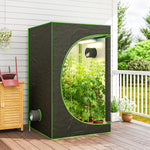 Grow Tent, Reflective Mylar Hydroponic Growing Tent, Black