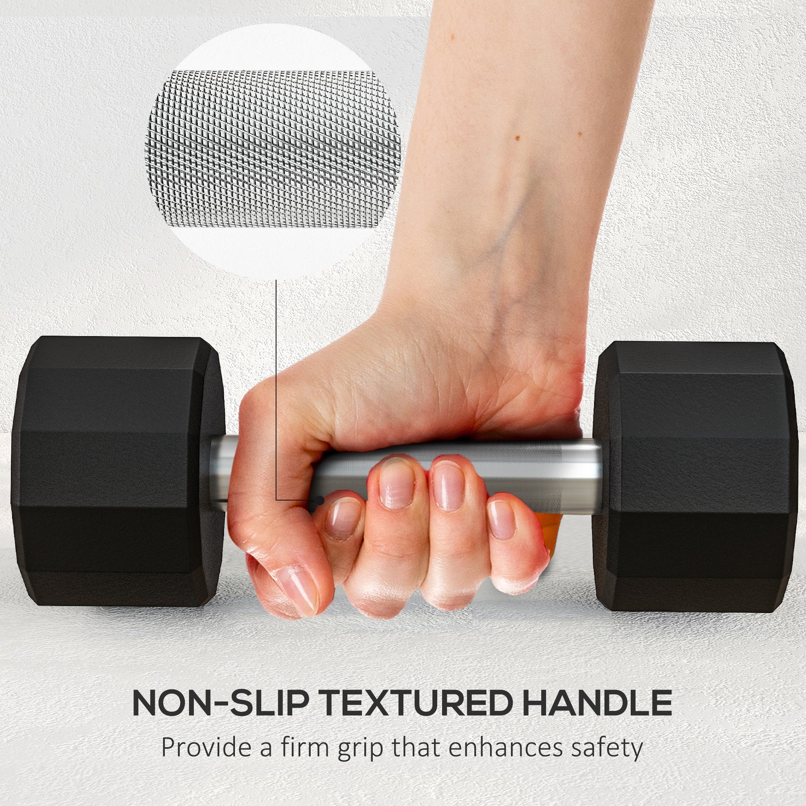 2 X 4kg Dumbbells With Non-slip Grip