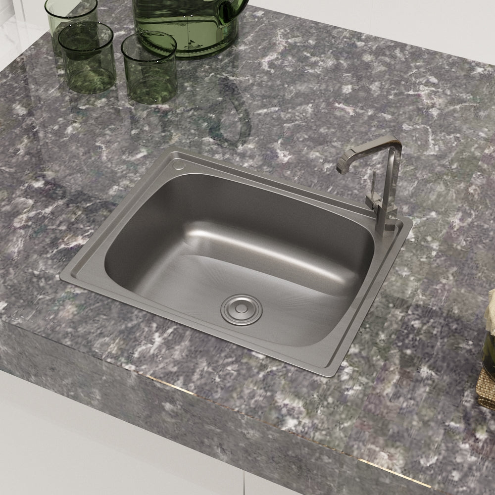 Single Bowl Kitchen Sink With Removable Drainer Set