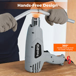 2000w Heat Gun Hot Air Blower 2 Temperature Paint Remover  4 Nozzles | Grey