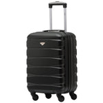 55x35x25cm Lightweight Suitcase - Cabin Carry On - Hard Shell - 4 Wheels Overhead Luggage | Cabin | Black