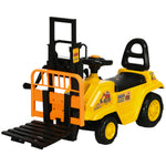Kids Ride-on Forklift Truck W/ Fork Tray, Under Seat Storage, Backrest