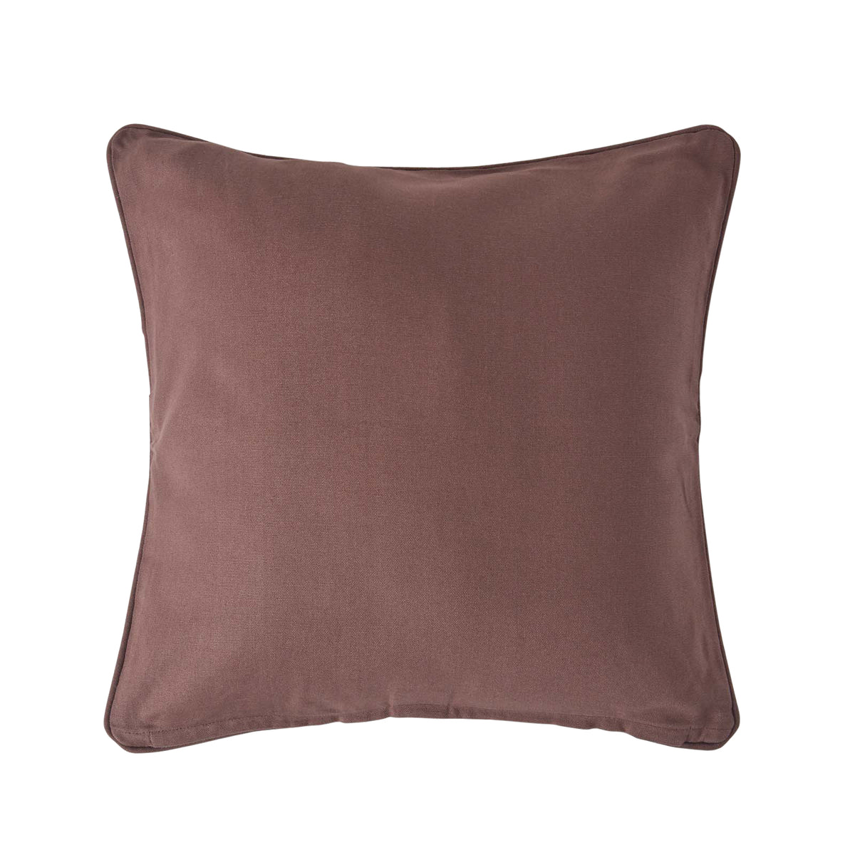 Cotton Plain Cushion Cover | 60cm x 60cm | Chocolate