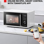 23l 4-in-1 Smart Combination Microwave Oven With App Control– Microwave, Grill, Air Fry & Convection Baking | White
