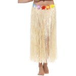 Hawaiian Hula Skirt With Flowers | Natural
