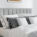Rhodes Velvet Ottoman Bed | King | Grey
