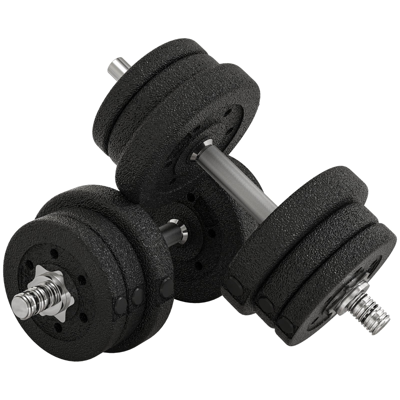 25kg Adjustable Dumbbells Weight Set | Black