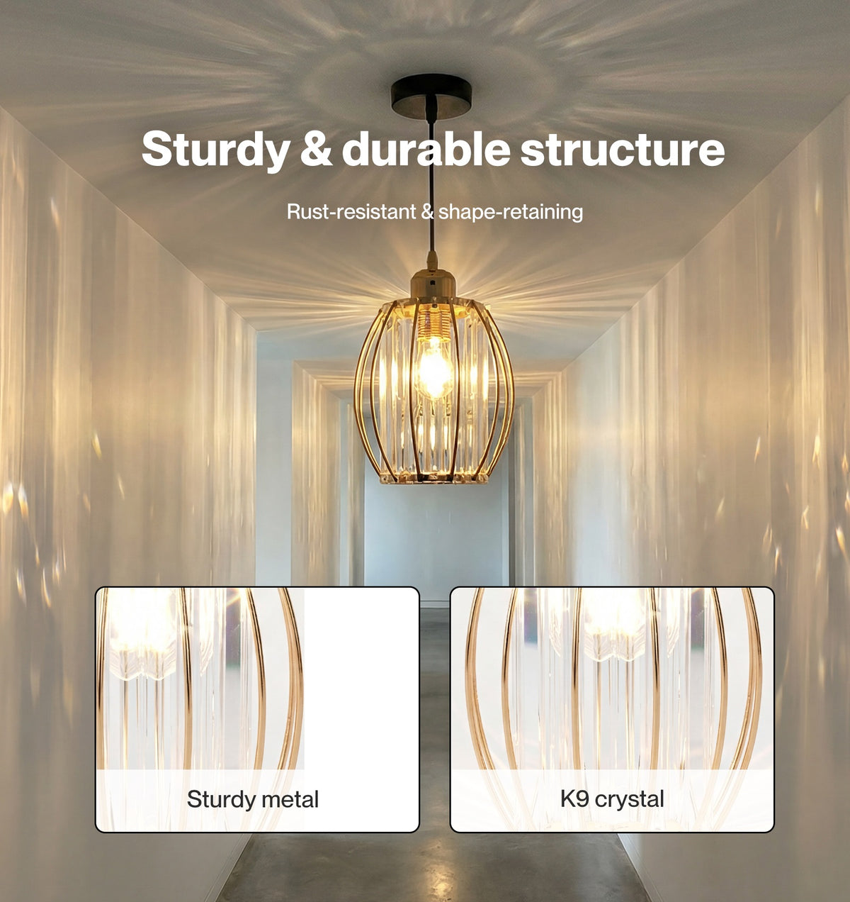 Emitto Crystal Ceiling Light Shade Pendant Lamp Shade Table Floor Lamps