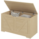 Storage Trunk With 2 Safety Hinges, 80cm | Natural