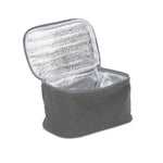 H166 Polyester Grey Tweed Chiller Bag