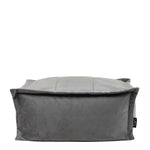 Vita Velvet Footstool Bean Bag Pouffe | Charcoal