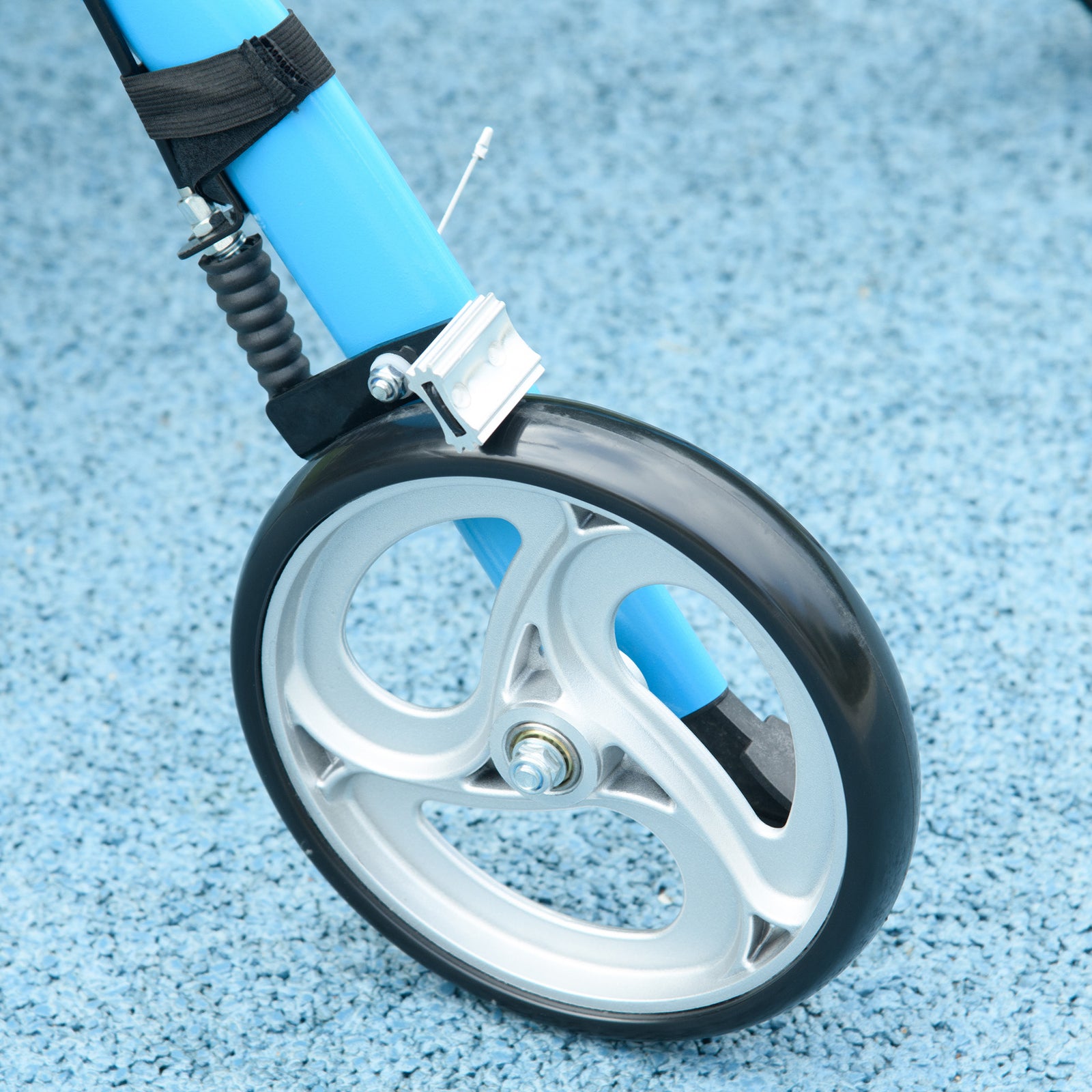 4 Wheel Rollator With Seat And Bag Dual Brakes